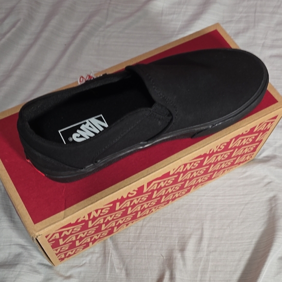 Vans Black Slip-On Sneakers - Picture 3 of 8